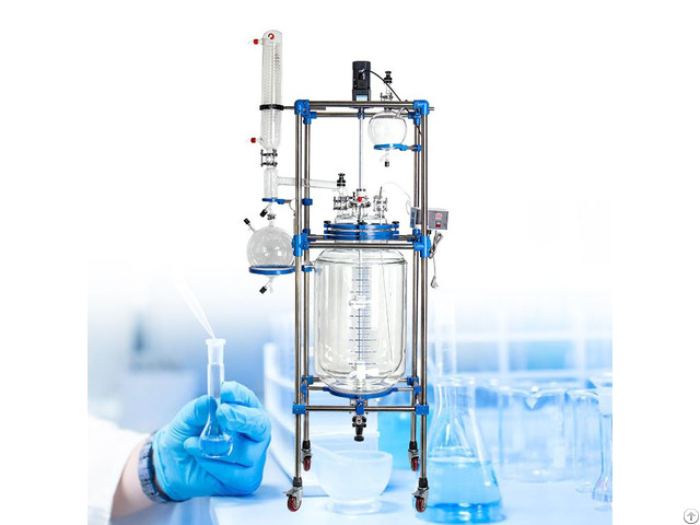 Glass Reactor 50l Jacketed Lab Type