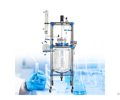 Glass Reactor 50l Jacketed Lab Type