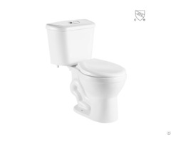 Bathroom Cupc Certified Comfort Height Round White Ceramic Two Piece Toilet