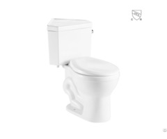 Bathroom Comfort Height S Trap Round Bowl White Vitreous China Ceramic Corner Two Piece Toilet