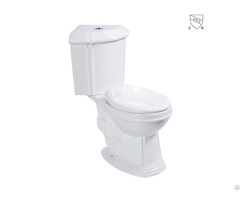 Cupc Certified Iapmo Listed Ada Compliant Classic Design Bathroom Two Piece Round Toilet