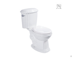 Cupc Certified Iapmo Listed Ada Compliant Classic Design Bathroom Porcelain Ceramic Two Piece Toilet