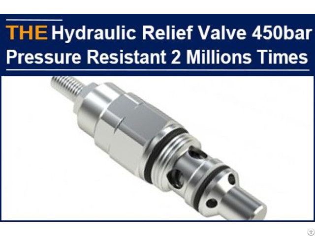 Hydraulic Relief Valve 450bar High Pressure Resistant 2 Million Times Of Service Life