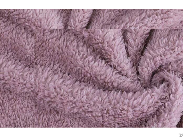 Durable Color Easy Cleaning Coral Fleece Fabric