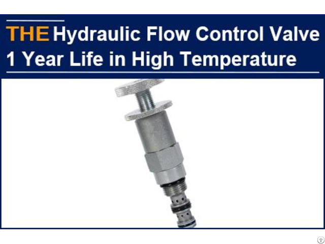 Hydraulic Flow Control Valve 1 Year Life In High Temperature