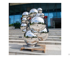 Stainless Steel Hollow Ball Sculpture