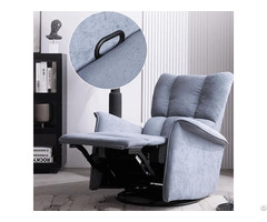 Functional Electric Fabric Sofa Modern Minimalist Gray Rockable Function Reclining Chair
