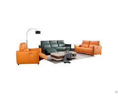 Leather Living Room Combination Sofa Space Capsule Electric Function Light Luxury