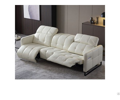 Italian Style Electric Function Leather Three Seat Modern Space Capsule Sofa