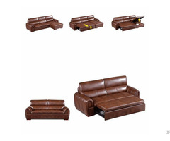 Folding Modern Minimalist Functional Corner Combination Leather Art Furniture Storage Sofa Bed