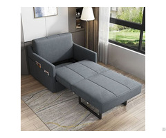 Foldable Dual Purpose Living Room Multifunctional Sofa Bed Modern Minimalist Fabric Sponge