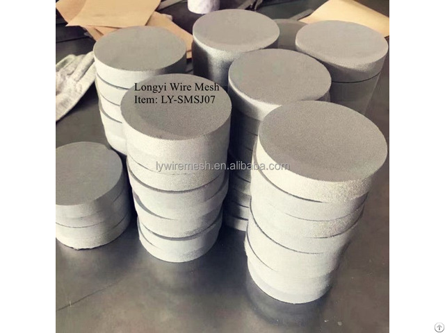 Stainless Steel Powder Sintered Filter Disc For Water Treatment Machinery