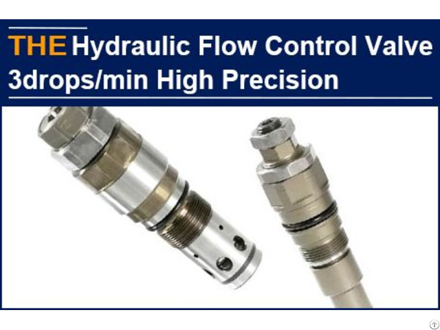 Hydraulic Flow Control Valve 3drops Min High Precision