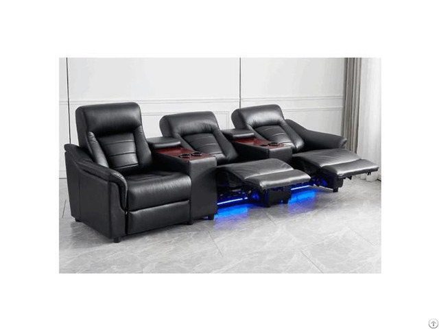 New Cinema Electric Multi Function Slot Control Tech Cloth Sofa Combination