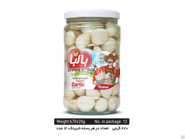 Pickled Garlic 670gr Glass Balba