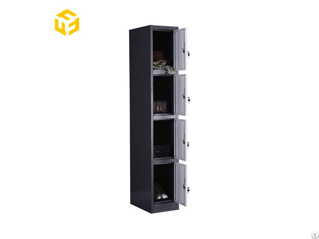 Furnitopper 4 Tier Steel Office Staff Lockers Workshop Employee Wardrobe On Hotsale