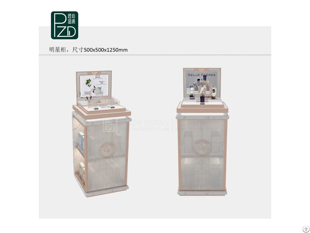 Customized Perfume Display Stand Cosmetics Showcase