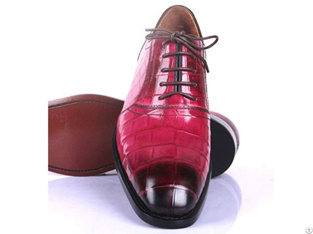 Crocodile Belly Italian Handmade Custom High End Luxury Business Formal Leather Shoes