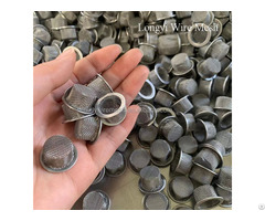 China 304 316 Stainless Steel Wire Mesh Filter Cap 0 5 0 8 Mm Hole