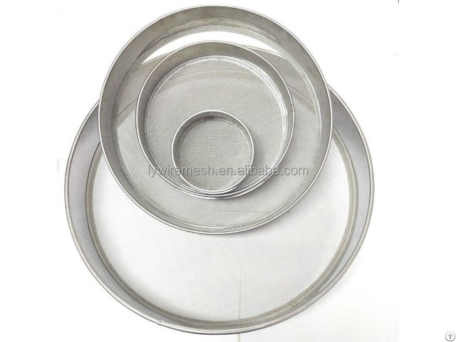 Stainless Steel 304 316 Test Sieve 1 0 5 0 25 0 05 0 03 Mm Hole