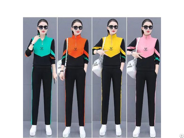 Women Fashion Casual Slimming Western Style Age Reducing Temperament Sportswear Suit