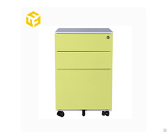 Furnitopper 3 Drawer Mobile Metal Storage Filing Cabinet Steel Locker With Pencil Box