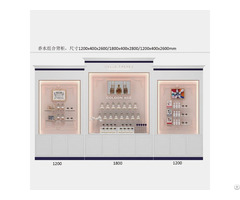 Large White Cosmetic Niche Display Cabinet Customized