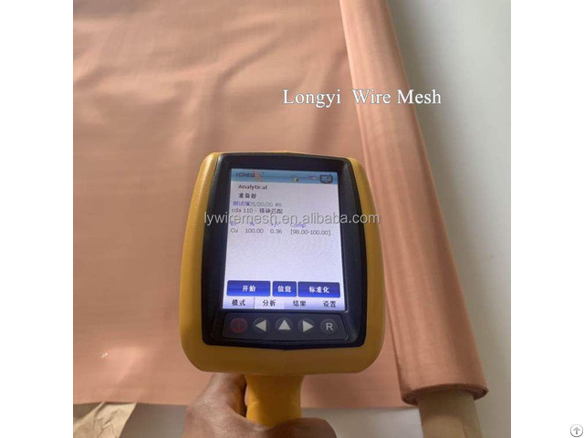 Emf Protection Rf Shielding Room 100 % Pure Copper Woven Wire Mesh