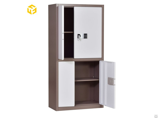 Furnitopper Double Compartment High Security Lockable File Cabinet