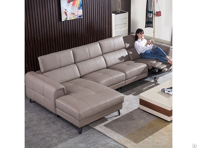 Italian Leather Multifunctional Electric Corner Sofa