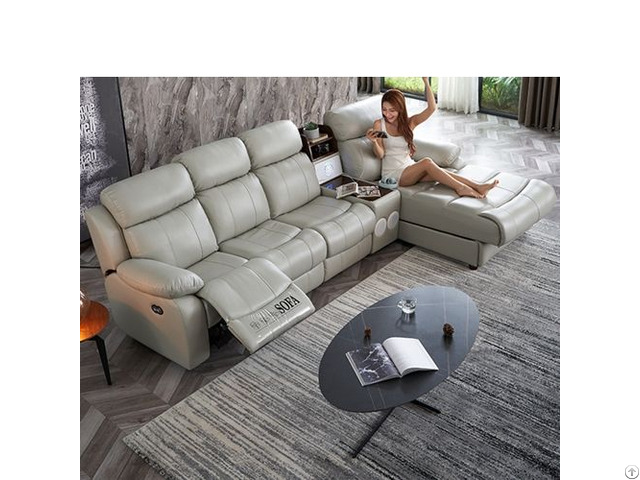 Capsule Home Theater Living Room Simple L Shaped Corner Sofa