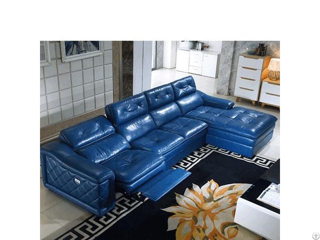 Combination L Shaped Multi Function Cabin Leather Art Sofa Furniture