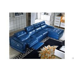 Combination L Shaped Multi Function Cabin Leather Art Sofa Furniture