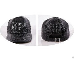 Hats Men S Trendy Peaked Caps Autumn And Winter Crocodile Leather
