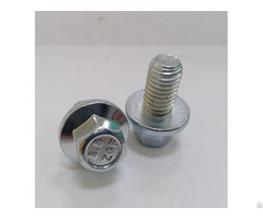 M8x14 Full Thread Hexagon Bolts With Flange