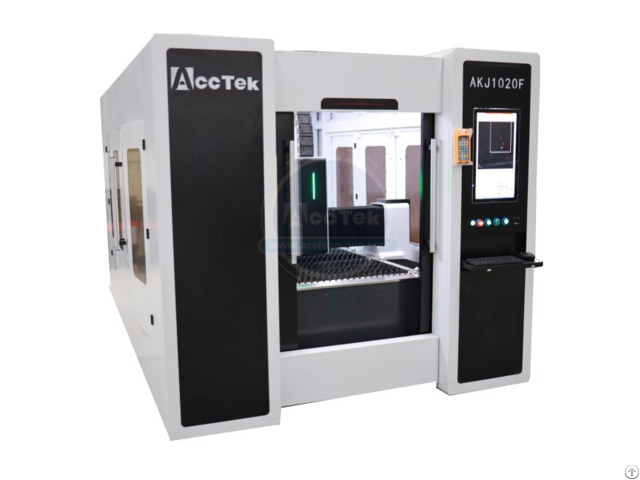 Akj1020fb Fiber Laser Cutting With Air Compressor