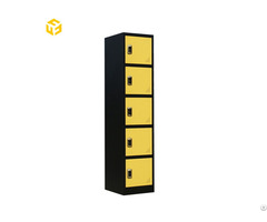 Furnitopper Metal Furniture Hot Sale 5 Compartment Individual Iron Lockers With Smart Lock
