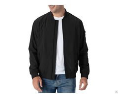 Custom Cotton Polyester Warm Zipper Men Printing Winter Coat Long Sleeve Jacket