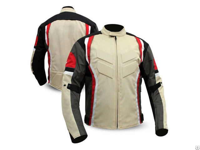 Motorbike Classic Cordura Biker Jacket For Men