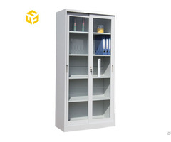 Steel Cabinets Factory Direct Sale Metal File Cabine With Sliding Glass Door