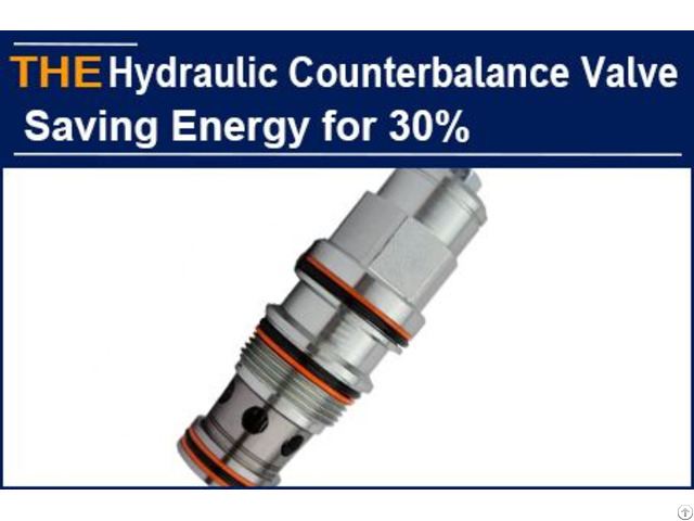 Hydraulic Counterbalance Valve Saving Energy For 30%