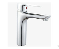 Bathroom Basin Tap Cold Water Faucet Chrome Zinc Alloy Metal Vertical Taps