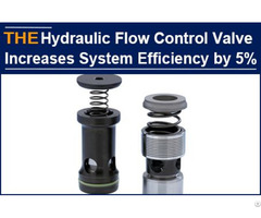 Hydraulic Flow Control Valve Increases System Efficiency By 5%