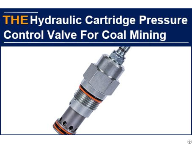 Hydraulic Cartridge Pressure Control Valve For Coal Mining