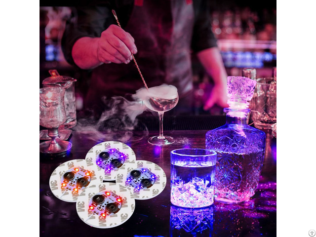 Decoration Sticker Led Light Drink Coasters