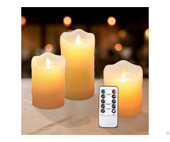 Party Flicker Moving Led Candle With Remote Control