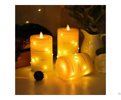 Night Light Flicker Moving Led Candles Set Powered By Batteries