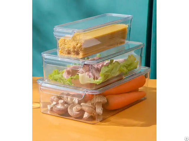 Pet Transparent Refrigerator With Lid Storage Box