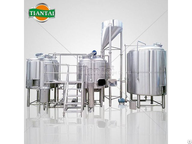 Automatic Plc Controlled 1000 Liter 2 Vessel Microbrewery Equipment Image