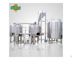 Automatic Plc Controlled 1000 Liter 2 Vessel Microbrewery Equipment Image